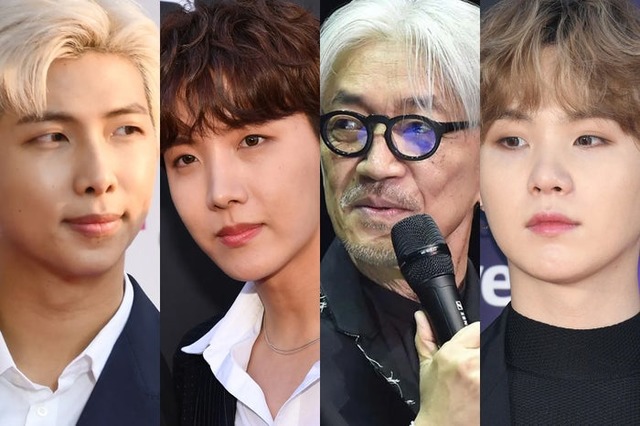 RM、J-HOPE／Photo by Getty Images、坂本龍一 （C）モデルプレス、SUGA／Photo by Getty Images