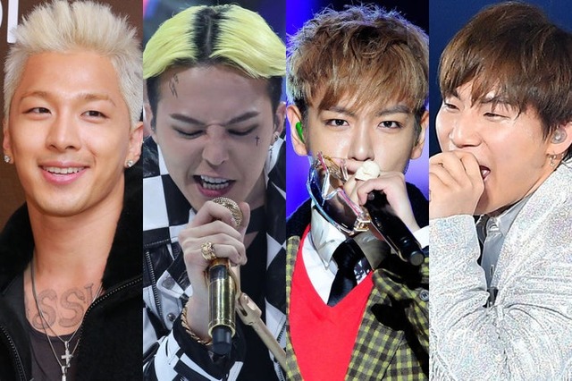 BIGBANG／SOL、G-DRAGON、T.O.P（Photo by Getty Images）、D-LITE（C）モデルプレス