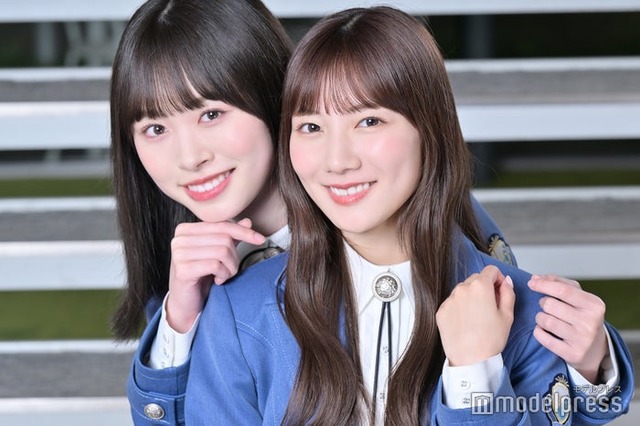 モデルプレスのインタビューに応じた日向坂46河田陽菜、高橋未来虹（C）モデルプレス