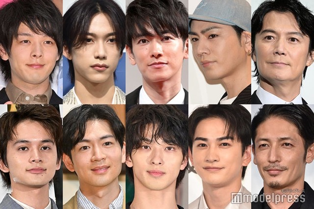 （上段左から）中村倫也、池崎理人、佐藤健、登坂広臣、福山雅治（下段左から）北村匠海、松下洸平、横浜流星、町田啓太、玉木宏（C）モデルプレス