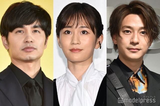 （左から）中村蒼、前田敦子、三浦翔平（C）モデルプレス