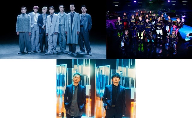 （上段左から）Travis Japan、THE RAMPAGE from EXILE TRIBE（下段左から）大野雄大、花村想太（提供写真）