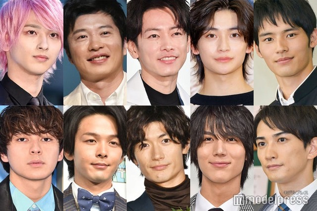 （上段左から）横浜流星、田中圭、佐藤健、高橋文哉、水上恒司（岡田健史）、（下段左から）眞栄田郷敦、中村倫也、三浦春馬さん、中川大志、町田啓太（C）モデルプレス