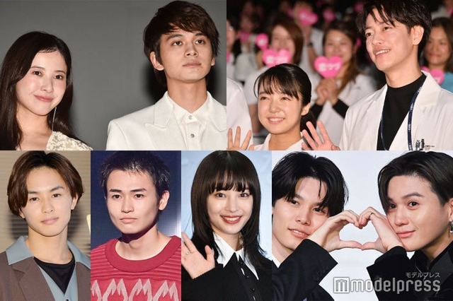 （上段左から）吉高由里子、北村匠海、上白石萌音、佐藤健、（下段左から）草川拓弥、西垣匠、広瀬すず、萩原利久、八木勇征（C）モデルプレス