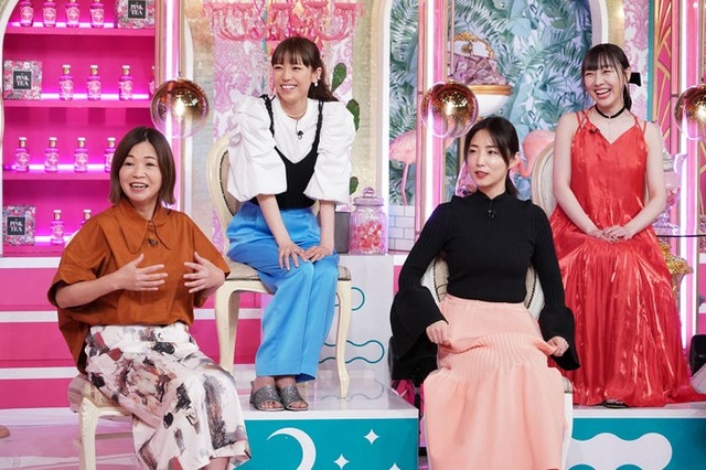 （左から）大久保佳代子、若槻千夏、MEGUMI、須田亜香里（C）日本テレビ