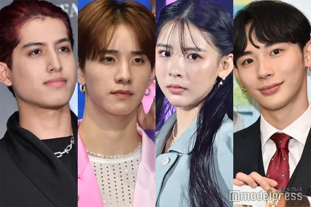 （左から）kemio、佐藤景瑚、ミチ、よしあき（C）モデルプレス