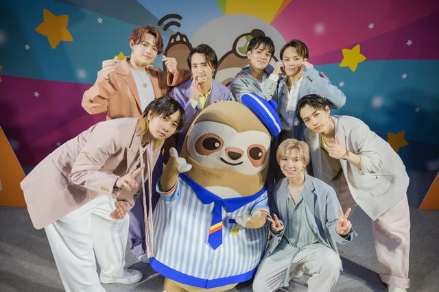 Travis Japan＆漫画博覧会マスコット漫宝（提供写真）
