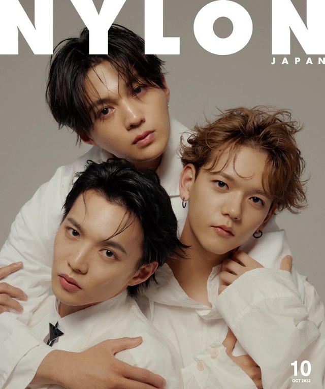 「NYLON JAPAN 2023年10月号 SPECIAL EDITION」（8月28日発売）表紙：（左下から時計回りに）佐藤大樹・八木勇征・中島颯太（C）NYLON JAPAN