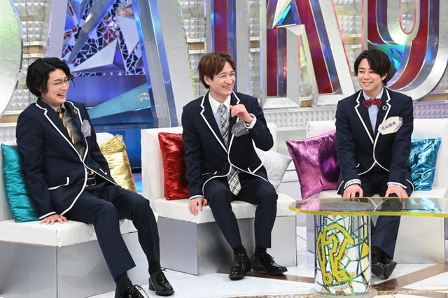 （左から）横尾渉、宮田俊哉、北山宏光（C）フジテレビ
