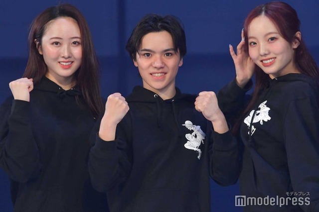 本田望結、宇野昌磨、本田真凜（C）モデルプレス
