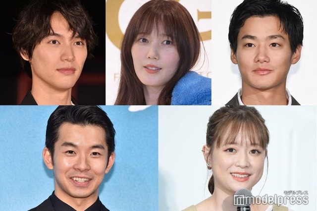 （上段左から時計回り）福士蒼汰、本田翼、野村周平、大原櫻子、仲野太賀（C）モデルプレス