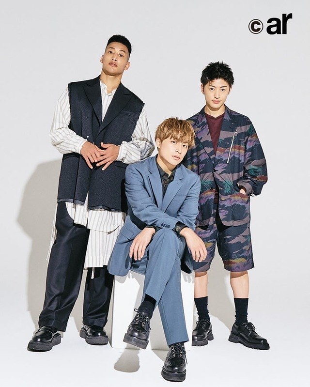 （左上から時計回りに）関口メンディー、佐野玲於、白濱亜嵐（画像提供：主婦と生活社）