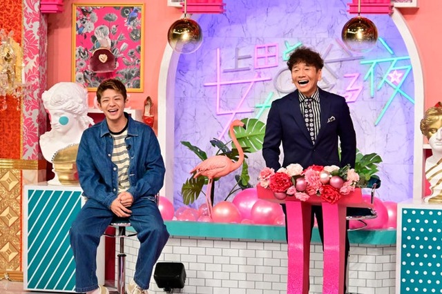 岸優太、上田晋也（C）日本テレビ