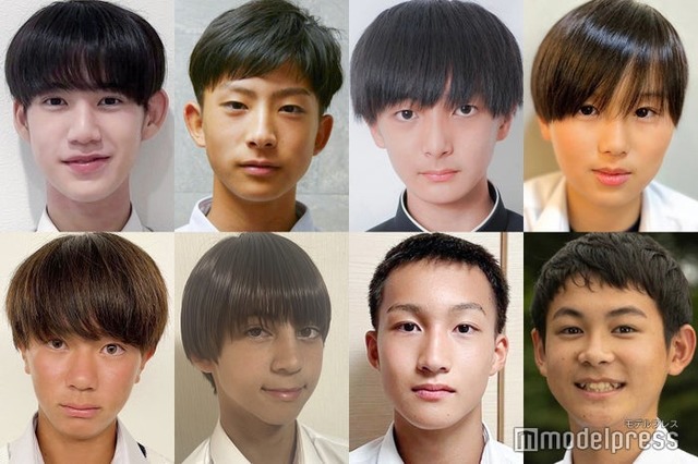「男子中学生ミスターコン2023」西日本ブロックBの候補者の一部