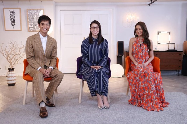 （左から）沢村一樹、水野美紀、みちょぱ（池田美優）（C）フジテレビ
