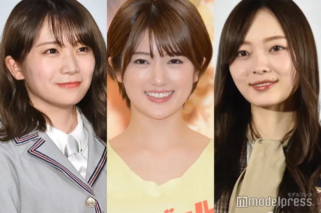 秋元真夏、樋口日奈、梅澤美波（C）モデルプレス