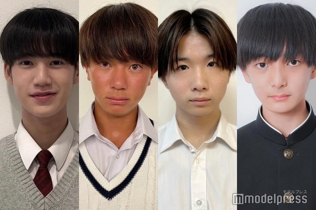 「男子中学生ミスターコン2023」西日本ブロックB暫定上位4人