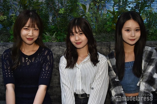 「VAZ新オフィス内覧会」に出席した（左から）サラ、星乃夢奈、さくら（C）モデルプレス