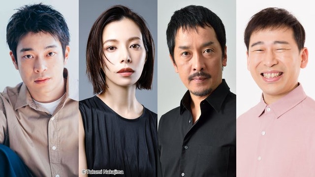 （左から）井之脇海、桜井ユキ、栗原英雄、今井英二（C）フジテレビ