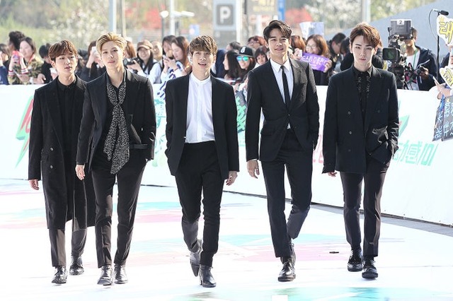 SHINee（左から：オンユ・テミン・ジョンヒョンさん・ミンホ・キー）／写真：Getty Images