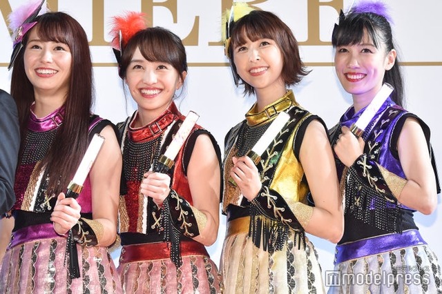 ももいろクローバーZ（左から） 佐々木彩夏、百田夏菜子、玉井詩織、高城れに （C）モデルプレス