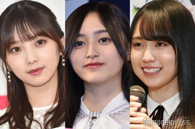 （左から）与田祐希、井上和、賀喜遥香 （C）モデルプレス