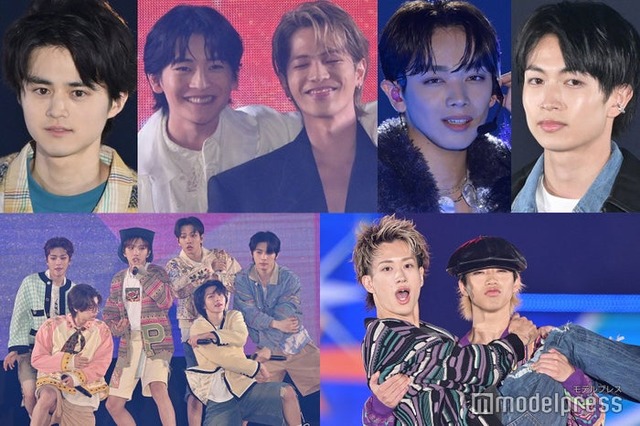 （上段左から）鈴鹿央士、高橋文哉＆志尊淳、宮世琉弥、綱啓永（下段左から）BOYNEXTDOOR、森英寿＆森愁斗（C）モデルプレス