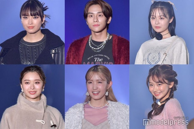 （左上から時計回りに）茅島みずき、山下幸輝、莉子、みとゆな、AKB48本田仁美、田鍋梨々花（C）モデルプレス