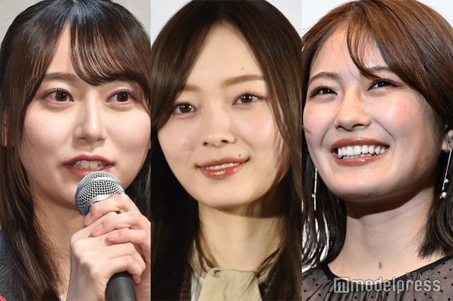 弓木奈於、梅澤美波、清宮レイ （C）モデルプレス