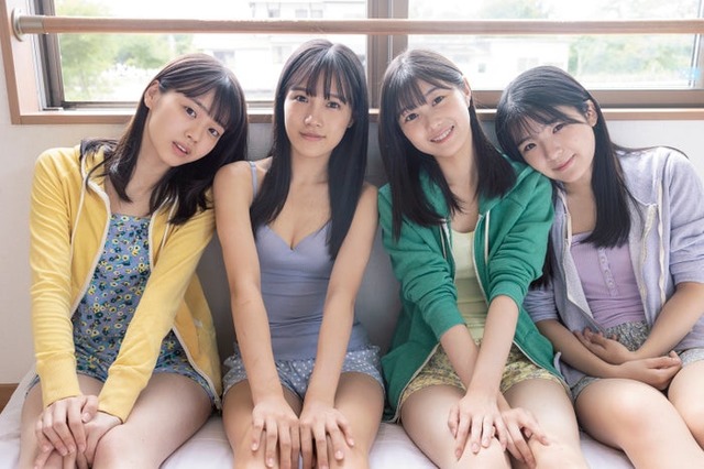 福田真琳、河西結心、八木栞、豫風瑠乃／つばきファクトリー（画像提供：小学館）