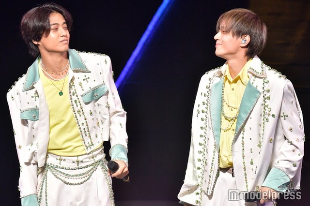 高橋海人、永瀬廉「King ＆ Prince LIVE TOUR 2023 ～ピース～」（C）モデルプレス