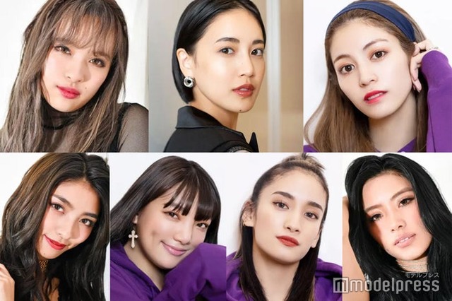 （上段左から）MIYUU、藤井夏恋、楓（下段左から）SAYAKA、須田アンナ、YURINO、川本璃（C）モデルプレス