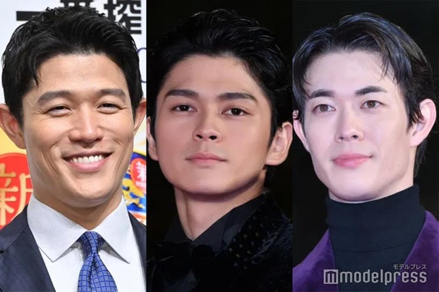 鈴木亮平、眞栄田郷敦、宮沢氷魚 （C）モデルプレス