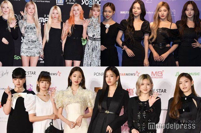 (G)I-DLE（C）モデルプレス、aespa／Photo by Getty Images、IVE （C）モデルプレス