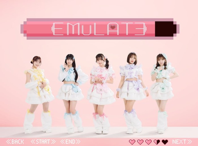 「EMuLATE」（左から）まりる、福間彩音、月江望亜、えま、甘実（提供写真）