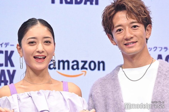 記者発表会に出席したみちょぱ、大倉士門（C）モデルプレス