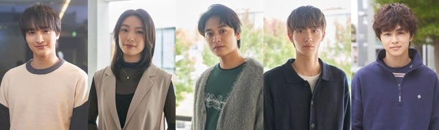 （左から）一ノ瀬颯、芋生悠、井上想良、野村康太、草川拓弥（C）「SHUT UP」製作委員会
