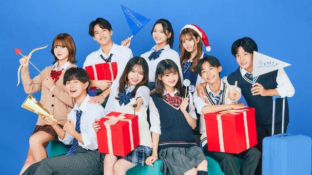 （後列左から）はる、ゆずき、ひいろ、そら（前列左から）たかと、るしあ、のりか、るい、そうた「今日、好きになりました。-九龍編-」（C）AbemaTV, Inc.