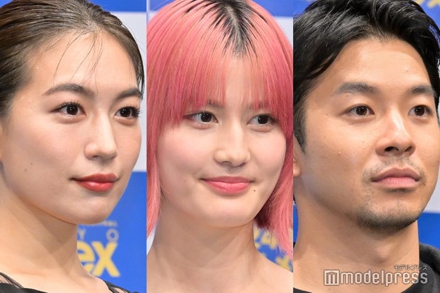 「熱のあとに」舞台挨拶に出席した木竜麻生、橋本愛、仲野太賀（C）モデルプレス