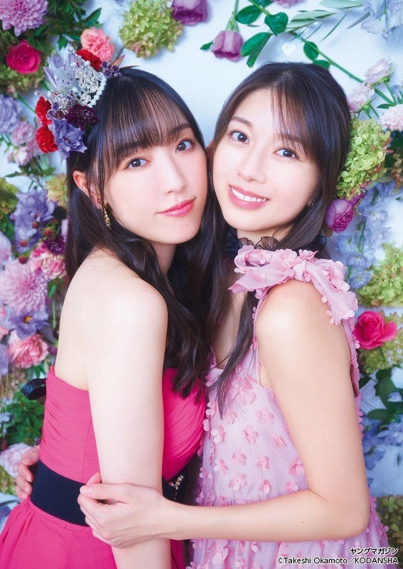 譜久村聖、牧野真莉愛／撮影：岡本武志
