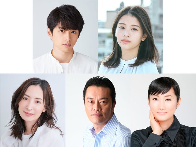 （左上から時計回りに）白洲迅、出口夏希、余貴美子、遠藤憲一、真飛聖（提供写真）