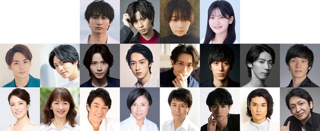 （上段左から）小関裕太、岡宮来夢、吉柳咲良、奥田いろは（中段左から）内海啓貴、石川凌雅、笹森裕貴、伊藤あさひ、太田基裕、水田航生、栗山廉、キム・セジョン（下段左から）彩吹真央、吉沢梨絵、津田英佑、ユン・フィス、田村雄一、雷太、渡辺大輔、岡田浩暉（提供写真）