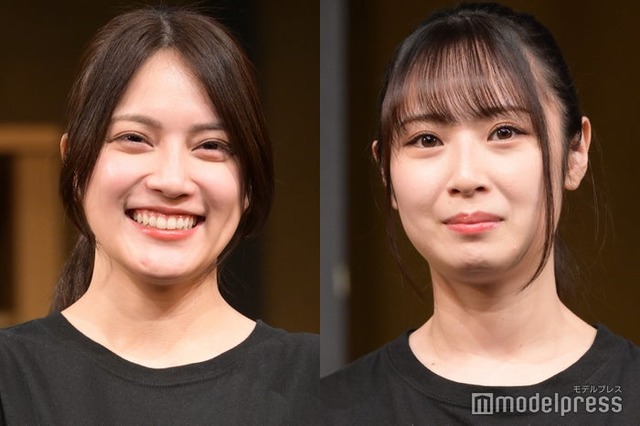 『晩餐』 開幕直前取材に出席した入山杏奈、高柳明音（C）モデルプレス