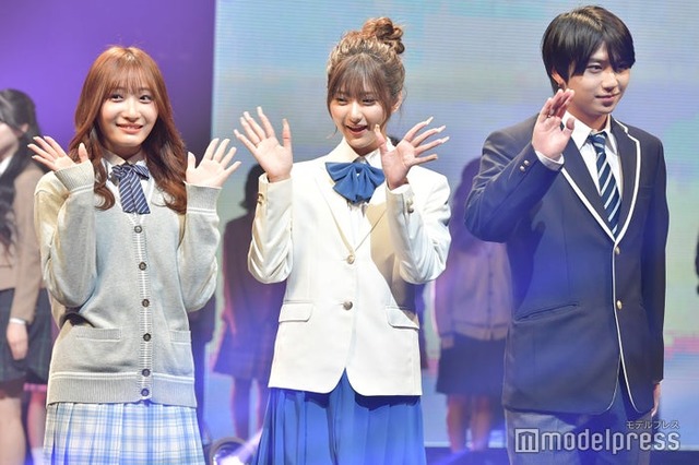 石川翔鈴＆横田未来＆岡田蓮（C）モデルプレス