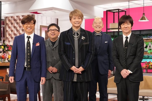 （左から）大竹一樹、天野ひろゆき、香取慎吾、ウド鈴木、内村光良（C）日本テレビ