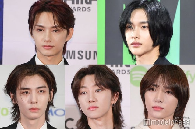 （左上から時計回り）ジュン、ウォンビン、ボムギュ、THE 8、イハン（C）モデルプレス