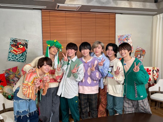 なにわ男子（左から）西畑大吾、高橋恭平、大橋和也、大西流星、道枝駿佑、長尾謙杜、藤原丈一郎（提供写真）