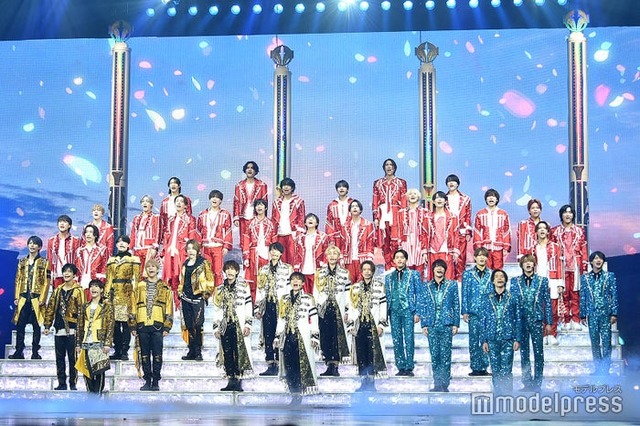 個性溢れる衣装着こなしステージで熱唱する（上段）少年忍者（左）7 MEN 侍（中央）HiHi Jets（右）美 少年／「Act ONE」ゲネプロの様子（C）モデルプレス