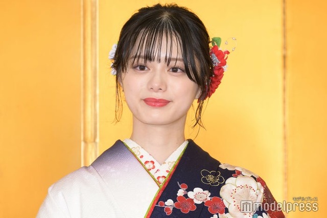 「スペースクラフト・エージェンシー2024年新春晴れ着撮影会」に出席した紺野彩夏（C）モデルプレス
