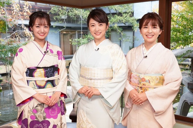 井上清華、高島彩、中野美奈子（C）フジテレビ